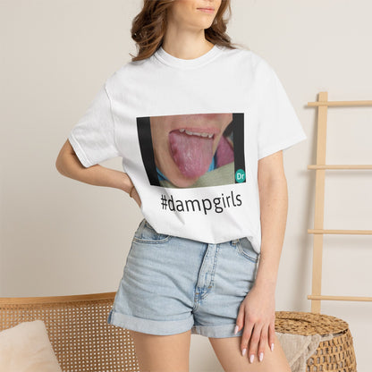 #dampgirls T-shirt | Tongue Photo Graphic Tee