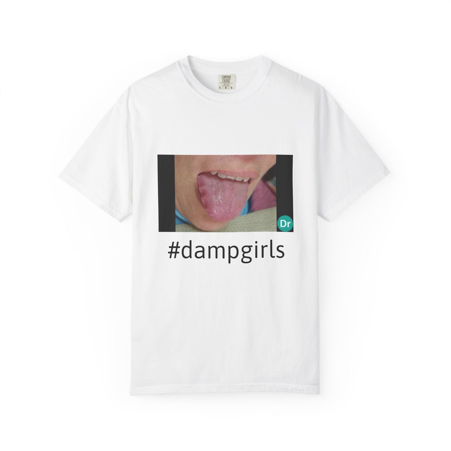 #dampgirls T-shirt | Tongue Photo Graphic Tee
