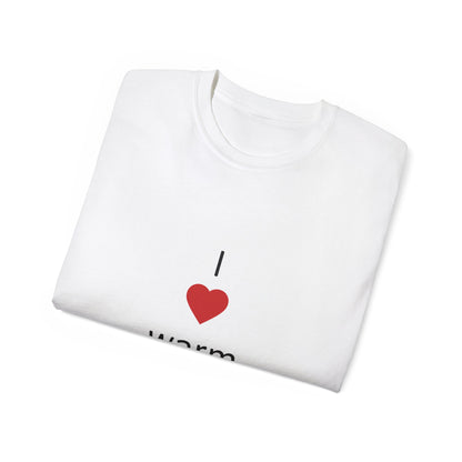 T-Shirt — "I  love Warm Breakfast" Graphic Tee
