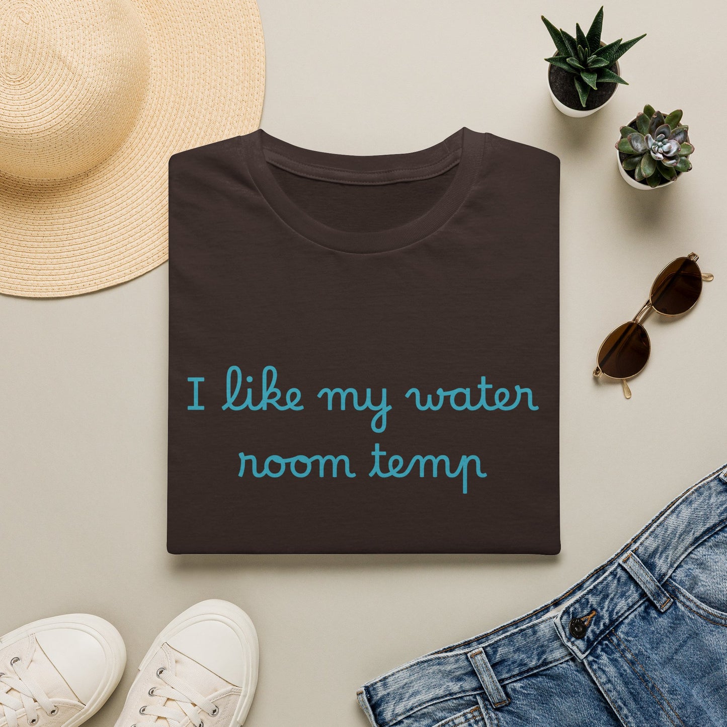 I Like My Water Room Temp T-Shirt — Casual Cozy Graphic Tee